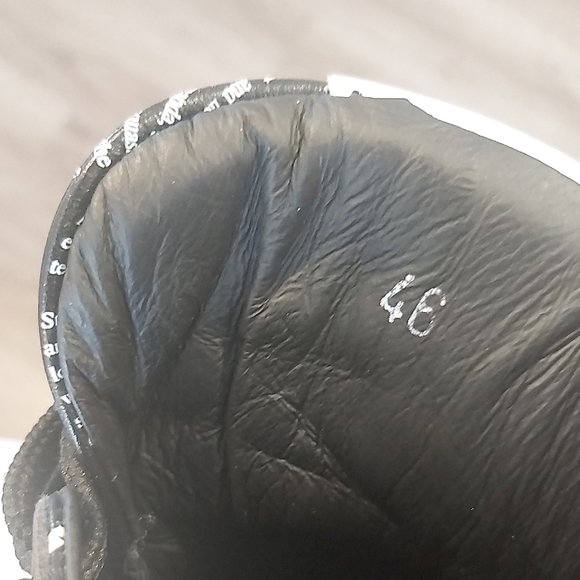 Black Graphic Print Men's Shoes - Picture 6 of 6